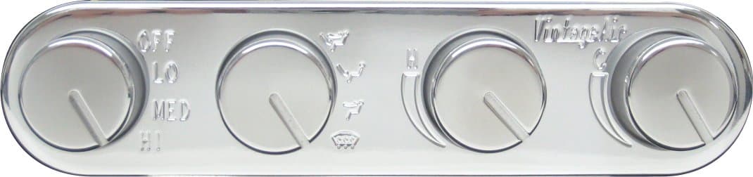 Vintage Air 491200-RUA Streamline 4 Knob Control Panel