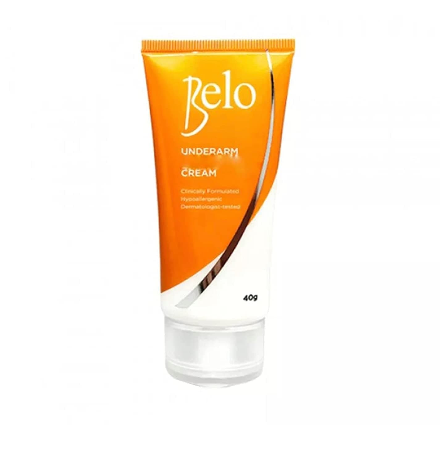 Belo Essentials Underarm Cream 40g – Gentle Daily Care for Smoother, More Even-Looking Underarms – Non-Sticky, Fast-Absorbing Formula for All Skin Types – Easy to Use, Travel-Friendly Tube