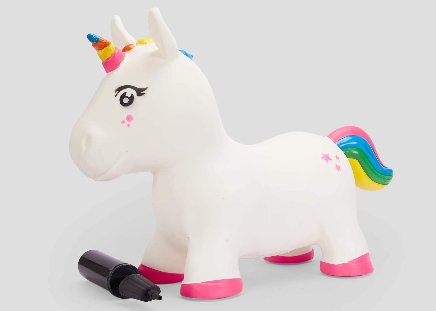 Comdaq Jumpy Unicorn with Pump - White