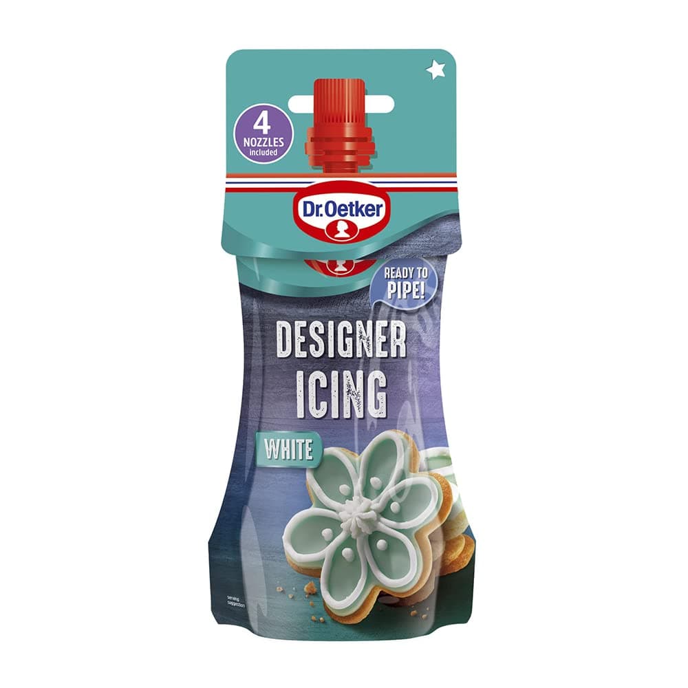 Dr Oetker Designer Icing Pouch White, 140 Gm