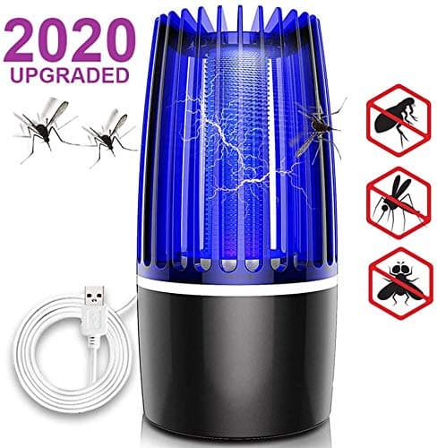 Bug Zapper-Electric Shock Mosquito Killer-Hanging Standing USB Insect Trap-Mosquito Lamp-Eliminates Most Flying Pests for Indoor Home Use