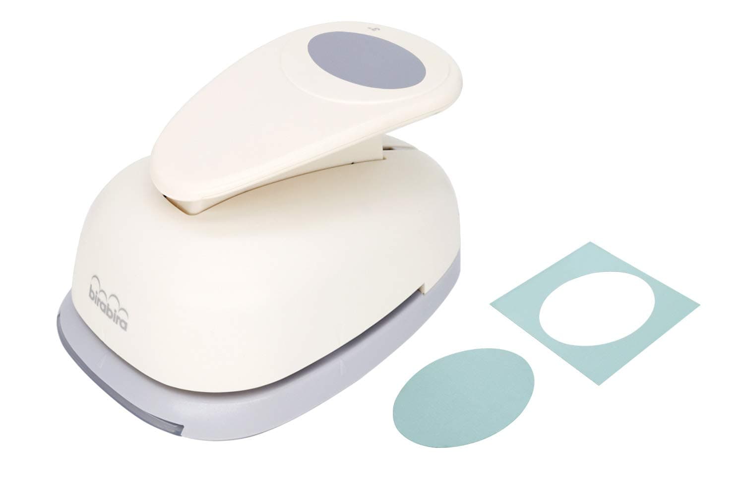 Bira Craft 3 inch Oval, Easter Egg Punch, Lever Action Craft Punch for Paper Crafting Scrapbooking