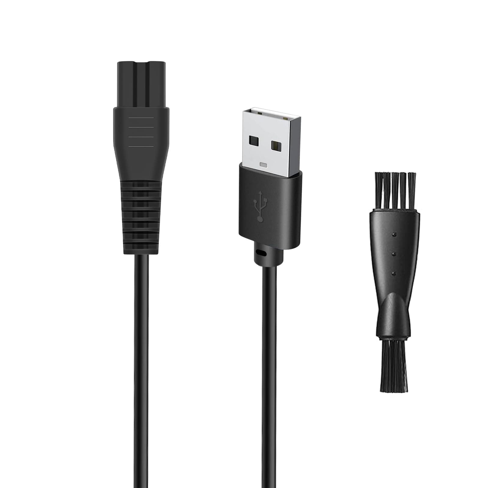 5V Charger Replacement Pritech Charger Cord, USB Charging Cable Compatible with PRITECH Hair Trimmer PR-2888 with 1 Cleaning Brush, 3.3ft Power Cord