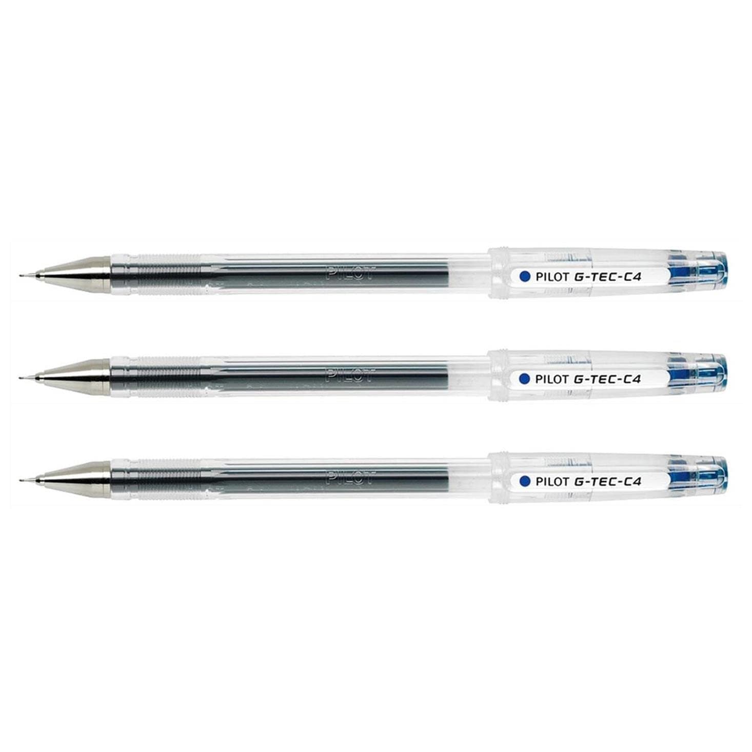 G-Tec-C4 Gel Ink Roller Ball Pens, Pack of 3 Blue