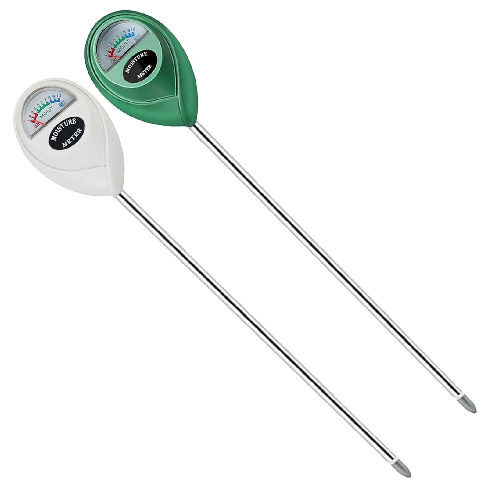 Long Probe Soil Moisture Meter-Green+White
