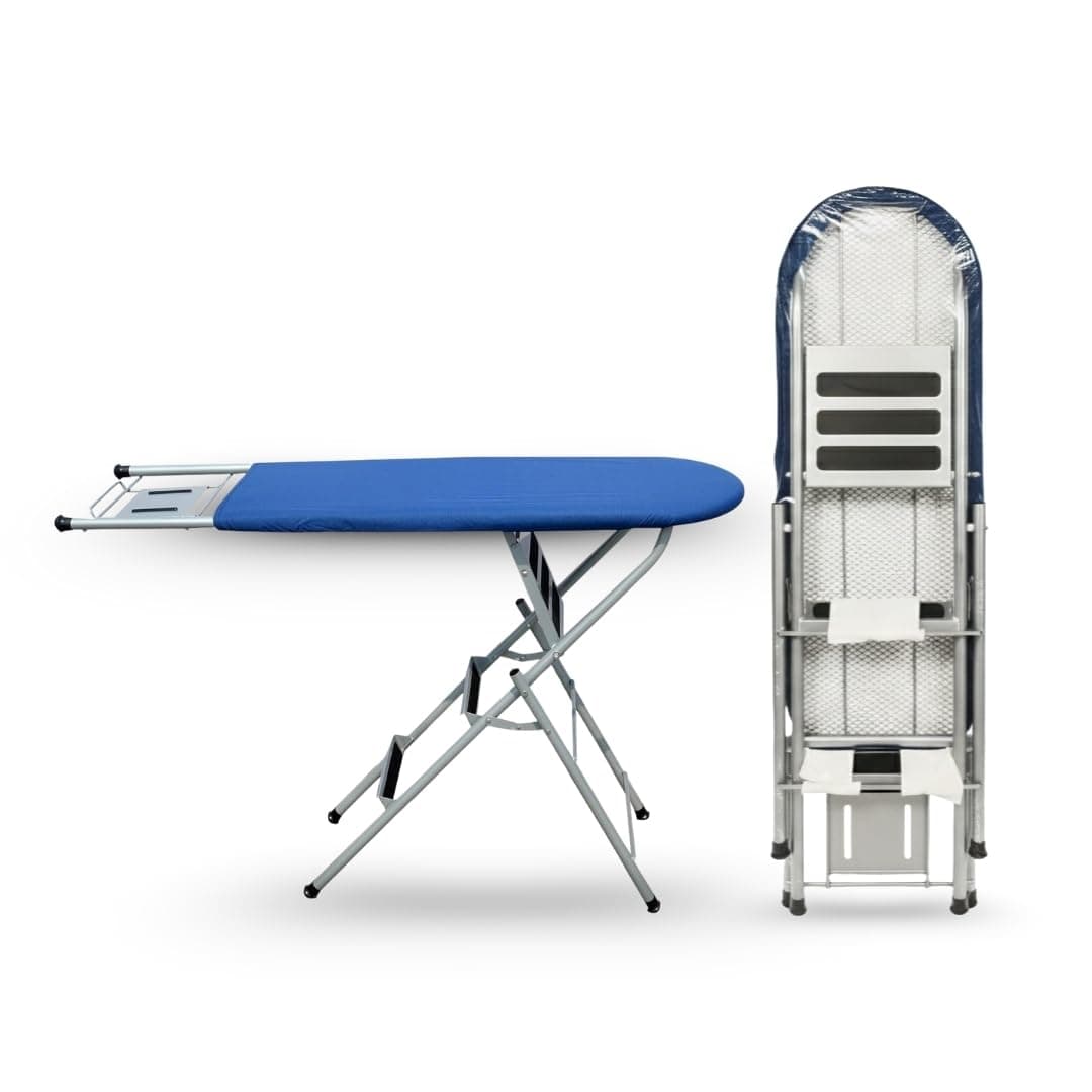 Multi-Purpose 2-in-1 Ironing Board with Ladder | Convertible Iron Table for Ironing Clothes | Multi-Use Three Step Ladder Fully Foldable