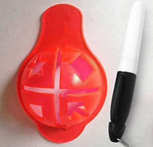 Golf Ball Line Marker with Pen Golf Scriber Golf Training Accessories Golf Ball Marker (Red)