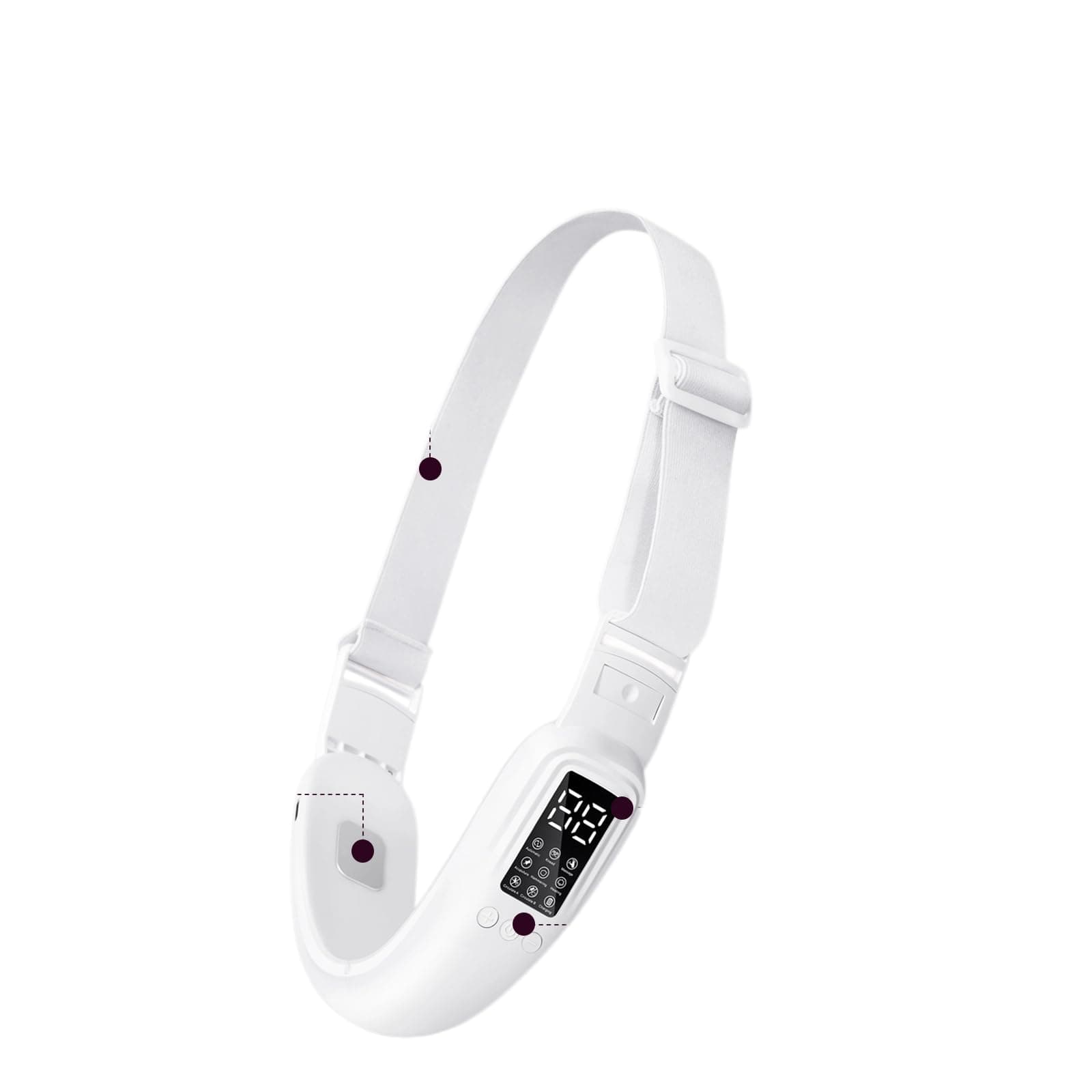 Electric Double Chin Device and V-Face Machine with 8 Modes and 15 Gear Adjustable Intensities - Intelligent Double Chin Machine for V-face