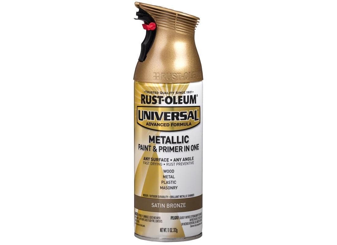 314560 Universal All Surface Metallic Spray Paint, 11 oz, Satin Bronze