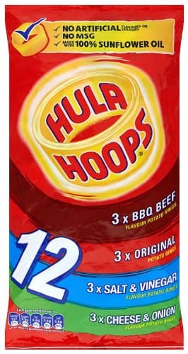 Hula Hoops Classic Crisps 12 Pack (Pack of 5)