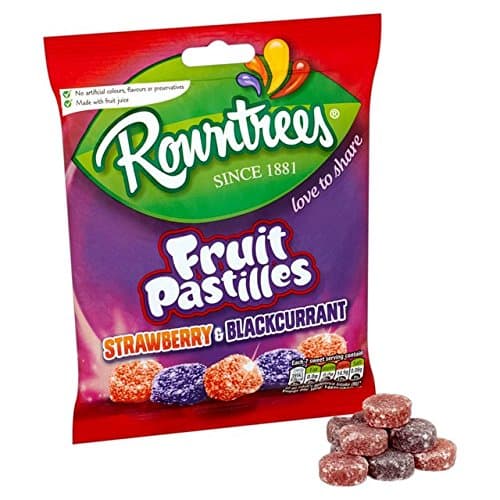 Rowntrees Red and Black Fruit Pastilles Bag 143g