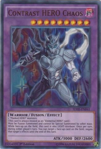 YU-GI-OH!Contrast Hero Chaos (SDHS-EN041) - Structure Deck: Hero Strike - 1st Edition - Ultra Rare