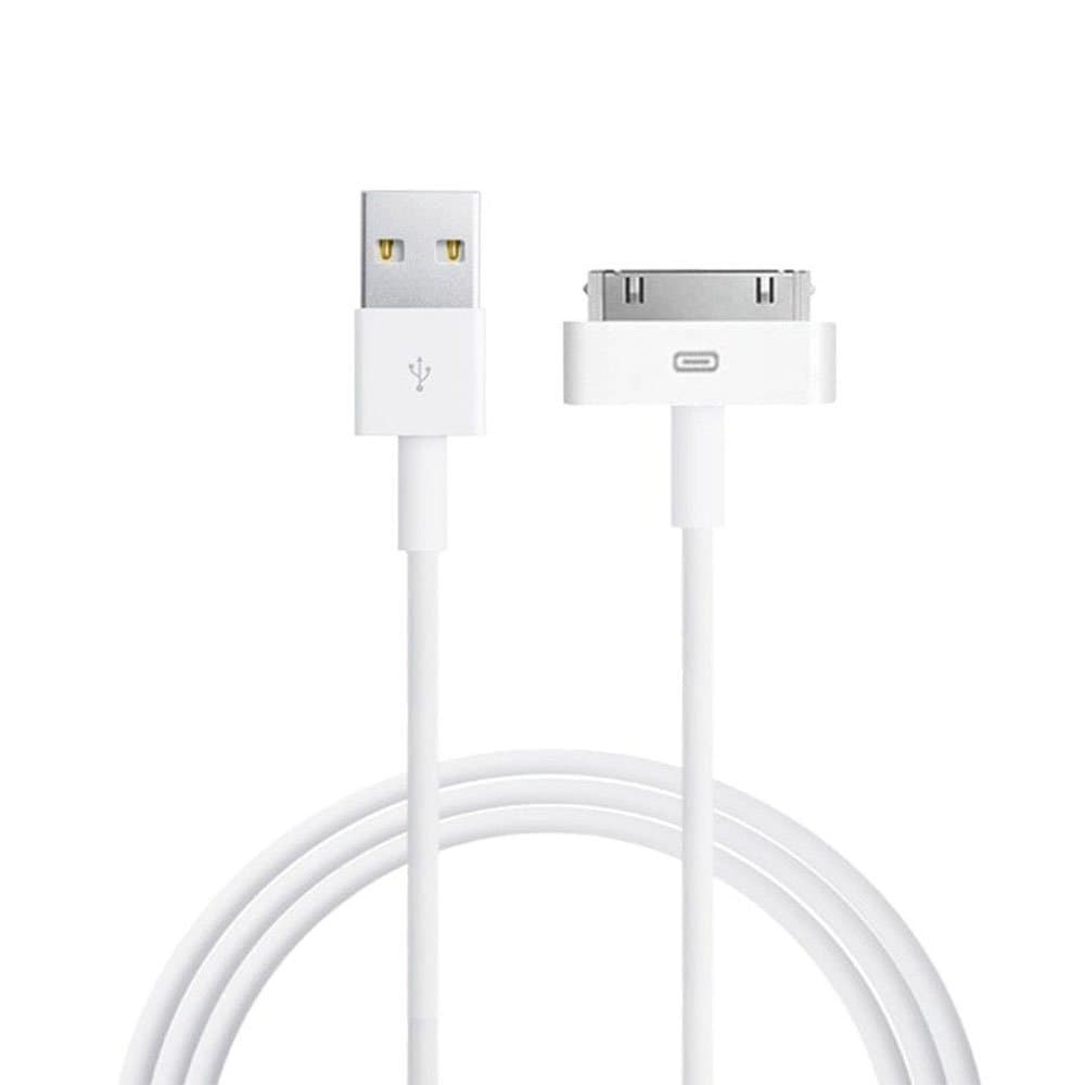 iPad Charger, 30 Pin Cable 10ft High Speed Sync Charging Cord Cables for iPhone 4/4s, iPhone 3G/3GS, iPad 1/2/4, iPod (30 Pin Charger 10ft White)