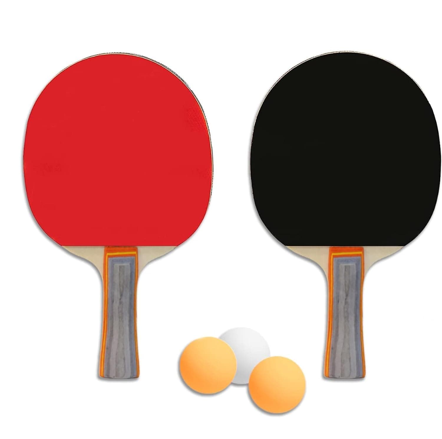 SKY LAND Professional Table Tennis Set | Includes 2 Ping Pong Rackets & 3 Balls | Durable Paddle Set for Training, Practice & Family Fun | Ideal Indoor & Outdoor Game Equipment EM-9350