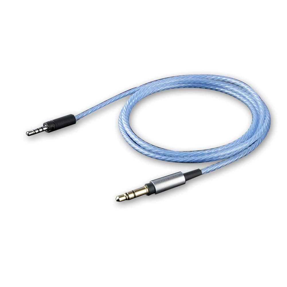 OKCSC Audio Replacement Cables Silver Plated Earphone Cables With Gold-plated Straight Plug,Handmade Earphone Cables For Senheiser HD598 HD558 HD518 HD595 And More Headphones(Blue)