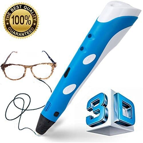 Manve Intelligent 3D Printing Pen, 3D Drawing Model Making Doodle Arts & Crafts Drawing, Stimulate childrens’ creativity, improve spatial thinking ability.(Send ABS Fibrous Material)