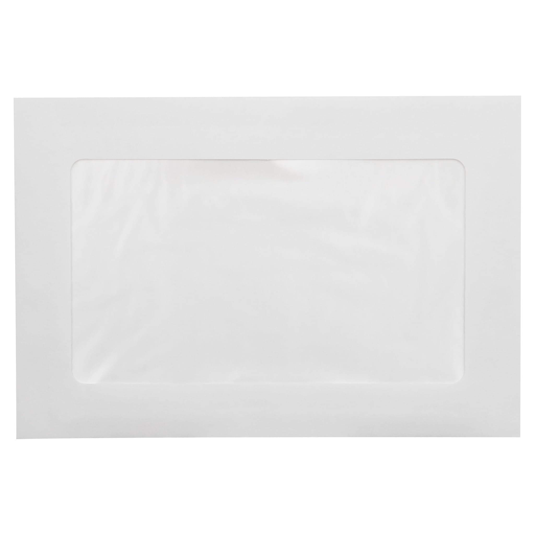 LUXPaper 6 x 9 Full Face Window Envelopes | Bright White | 28lb. Text | 50 Qty
