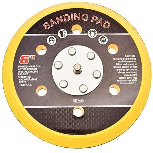 6" Hook & Loop Sanding Pad Air Vacuum Sander Grinder Tools for Grinding Sanding