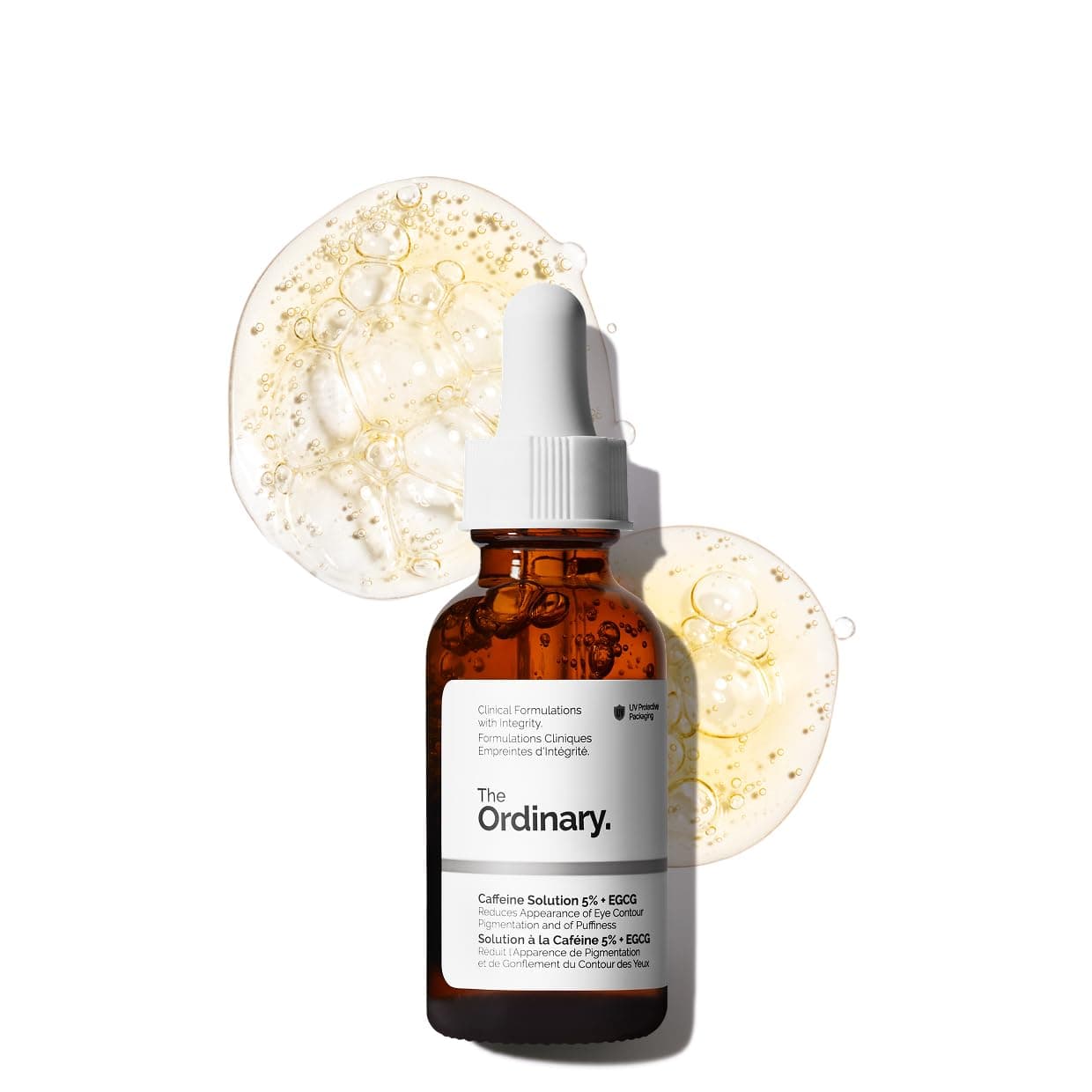 The Ordinary Caffeine Solution 5% + EGCG, Depuffing Eye Serum for Dark Circles and Tired Eyes