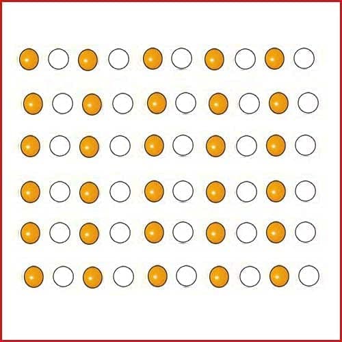 Byol Magnet Medium Size 5mm Six Set Total-60pc Yellow & White