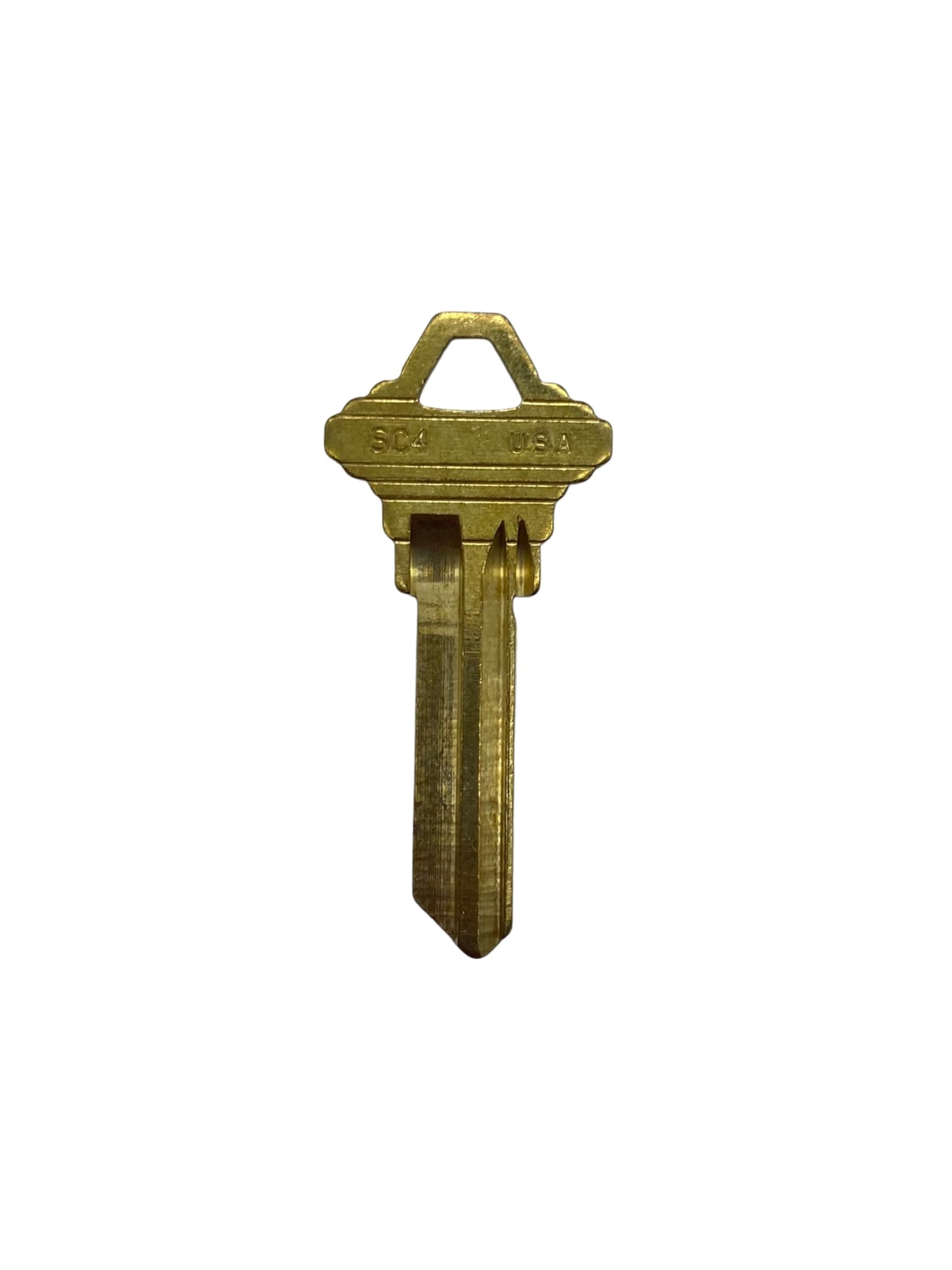 Kaba Ilco Schlage SC4-BR Brass Lock Key - Pack of 50