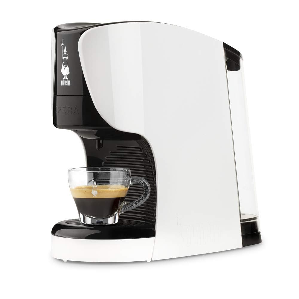 Bialetti Opera Espresso Fully Automatic for Bialetti System Coffee d'Italia Capsules Aluminium White