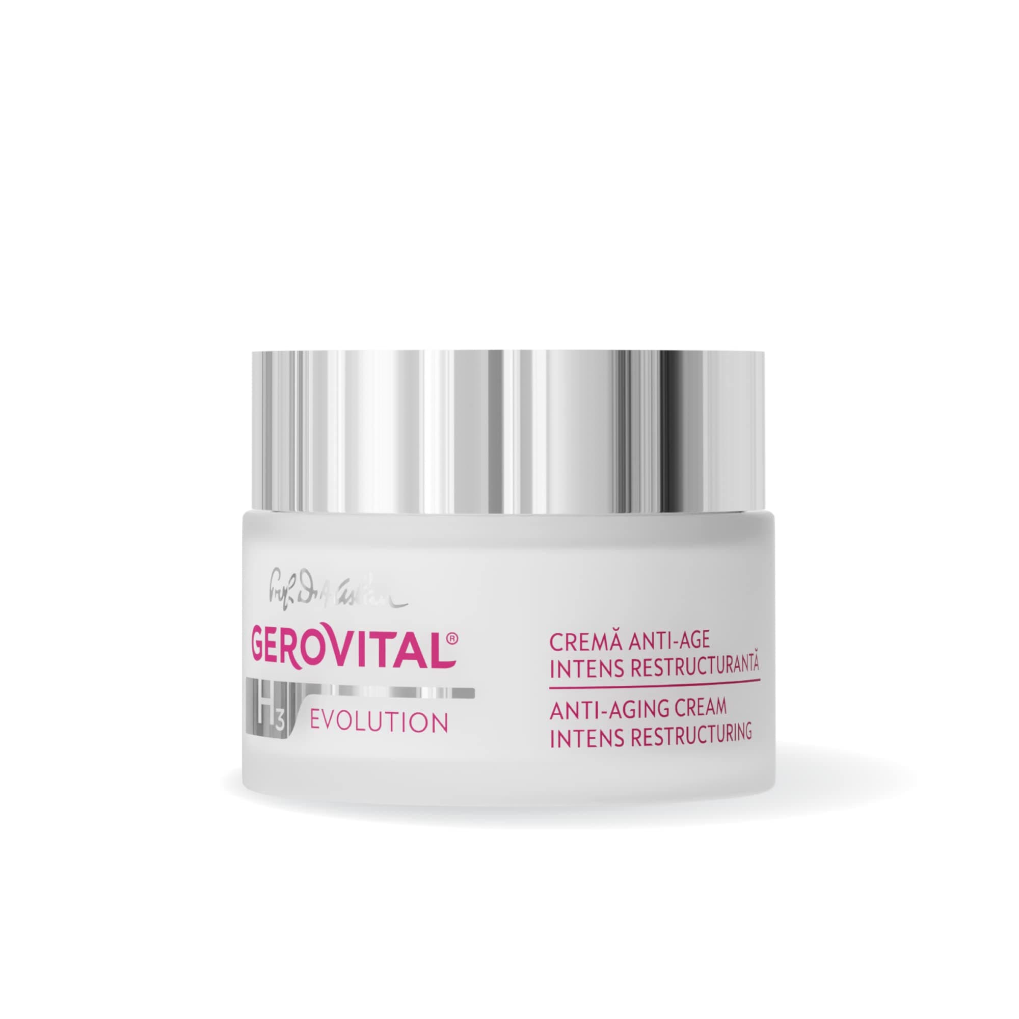 Intensely Restructuring Night Face Cream with Long Lasting Anti-Aging and Anti-Wrinkle Effect, Regenerates and Nourishes, Gerovital H3 Evolution, 50 ml