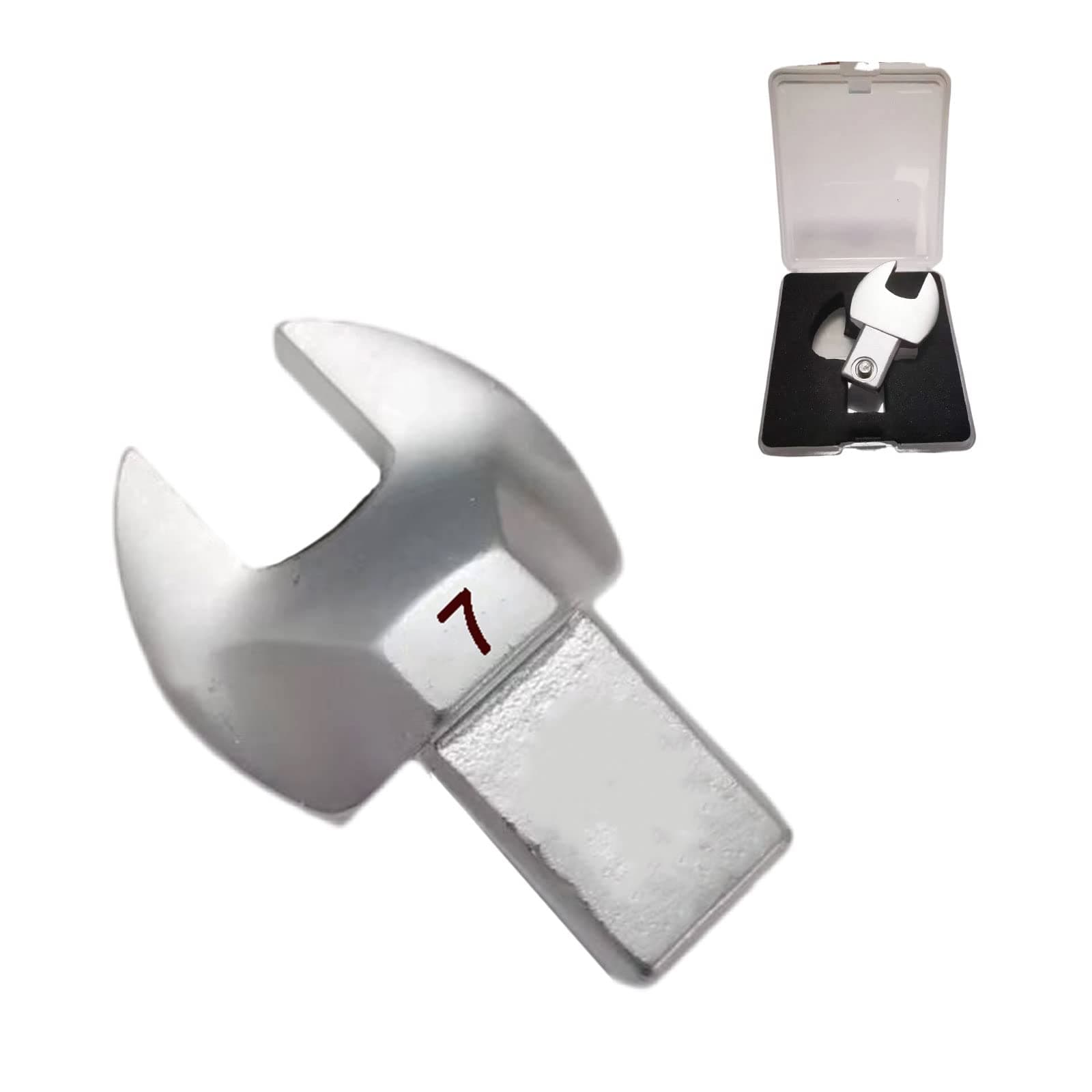 7mm Open End Interchangeable Head for Torque Wrench 9x12mm Drive