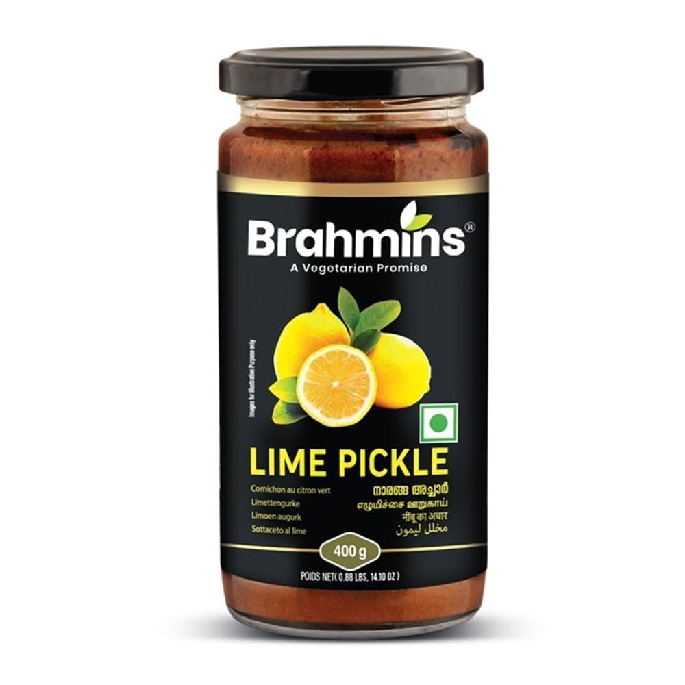 Lime Pickle Kerala Achar 400gms Brahmins Spicerange.com