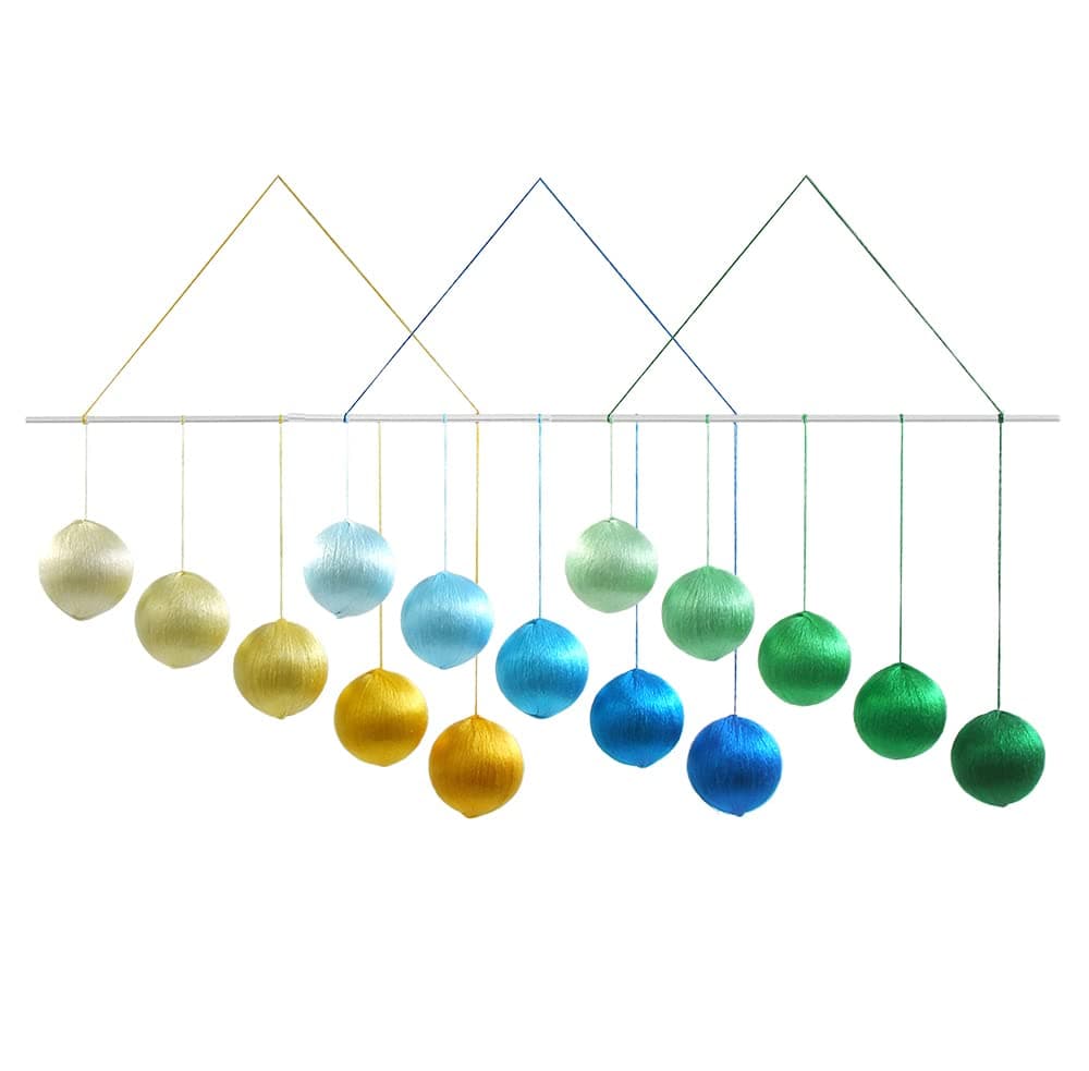 Silk Gobbi Montessori Visual Mobile Sensory Education Material (Blue)