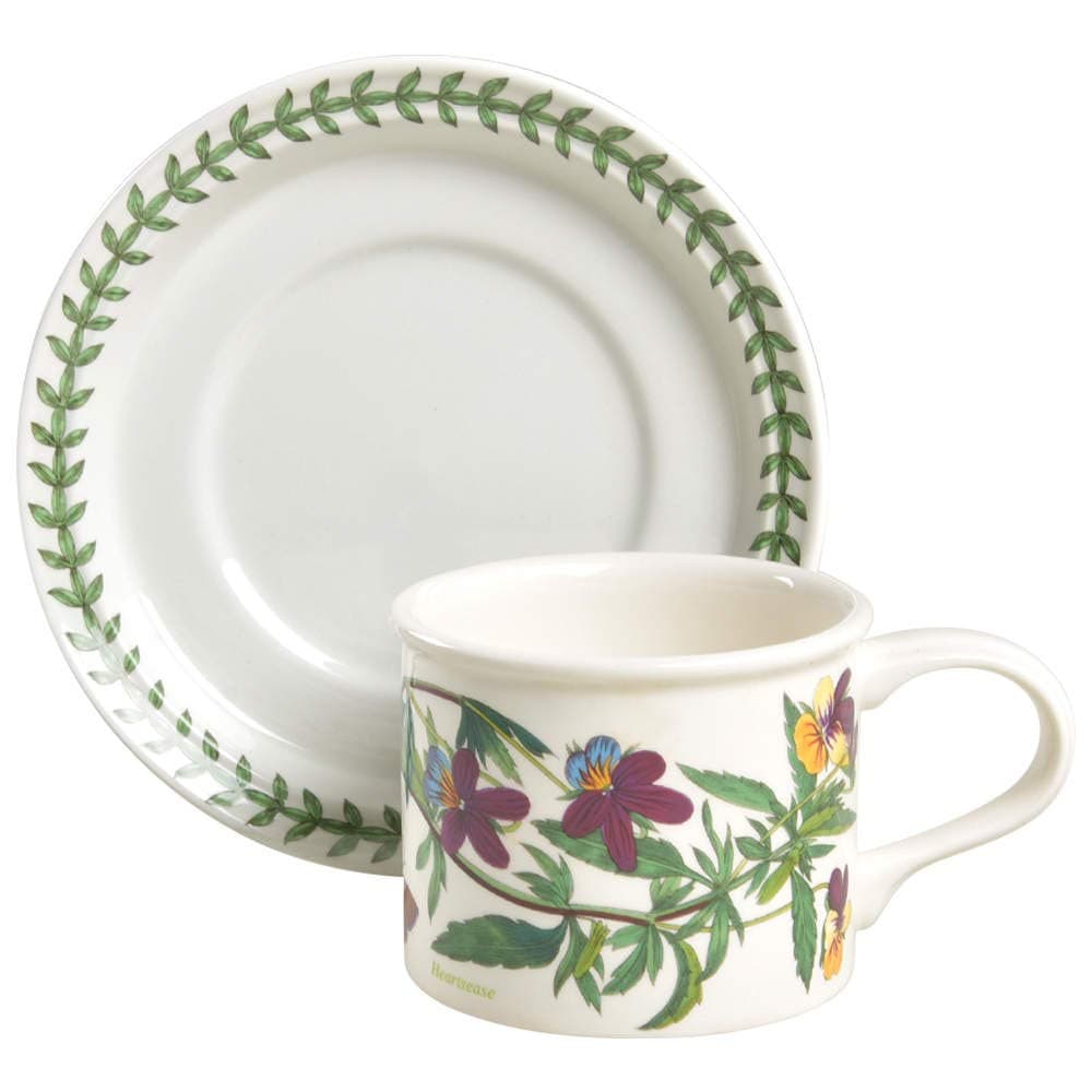 Botanic Garden Drum Flat Cup & Saucer Set