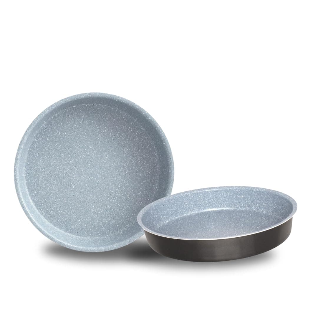 Danish Design Non-Stick Round Pan - Ceramic Coating, PTFE Free, TUV Tested, Oven Safe, High-Grade Aluminum, Scratch Resistant, Easy to Clean, Durable, Eco-Friendly, PFOA Free (40 CM)