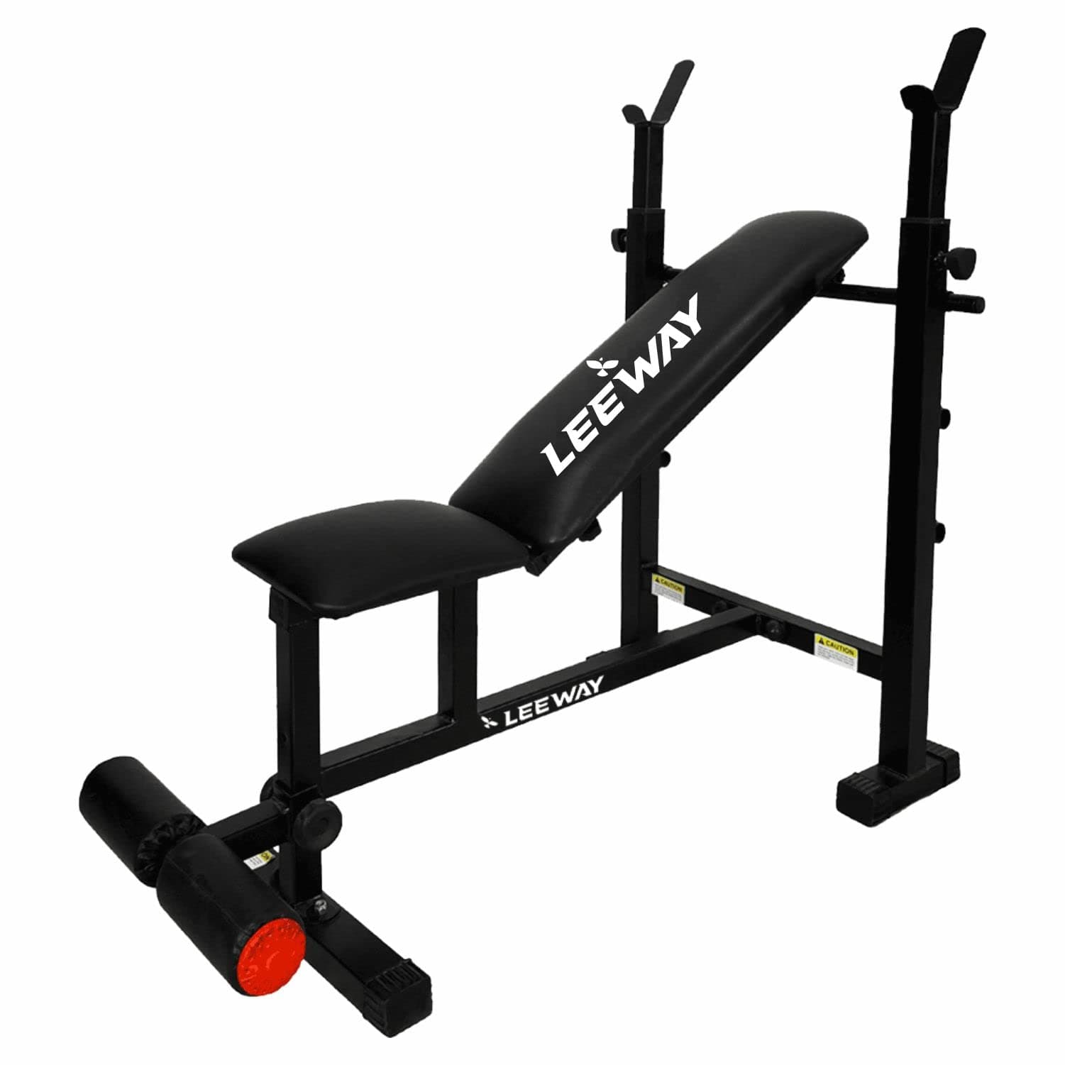 LF75 Multipurpose Adjustable Gym Bench for Home Workout | Incline, Decline & Flat Bench Press| Foldable Chest Bench for Home Gym| Heavy-Duty Fitness Equipment | 180kg Weight Limit, Black (LF75)