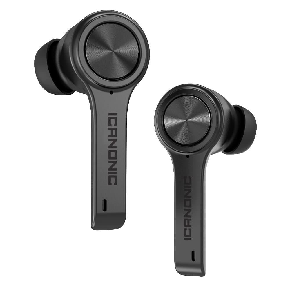 Wireless Earbuds with Immersive Sounds True 5.0 Bluetooth in-Ear Headphones with Charging Case/Quick-Pairing Stereo Calls/Built-in Microphones/IPX5 Sweatproof/Pumping Bass for Sports Black