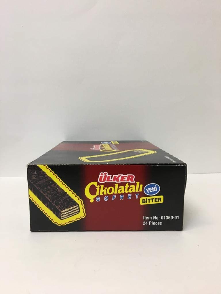 Ulker Bitter Chocolate Wafer, 24 Pieces