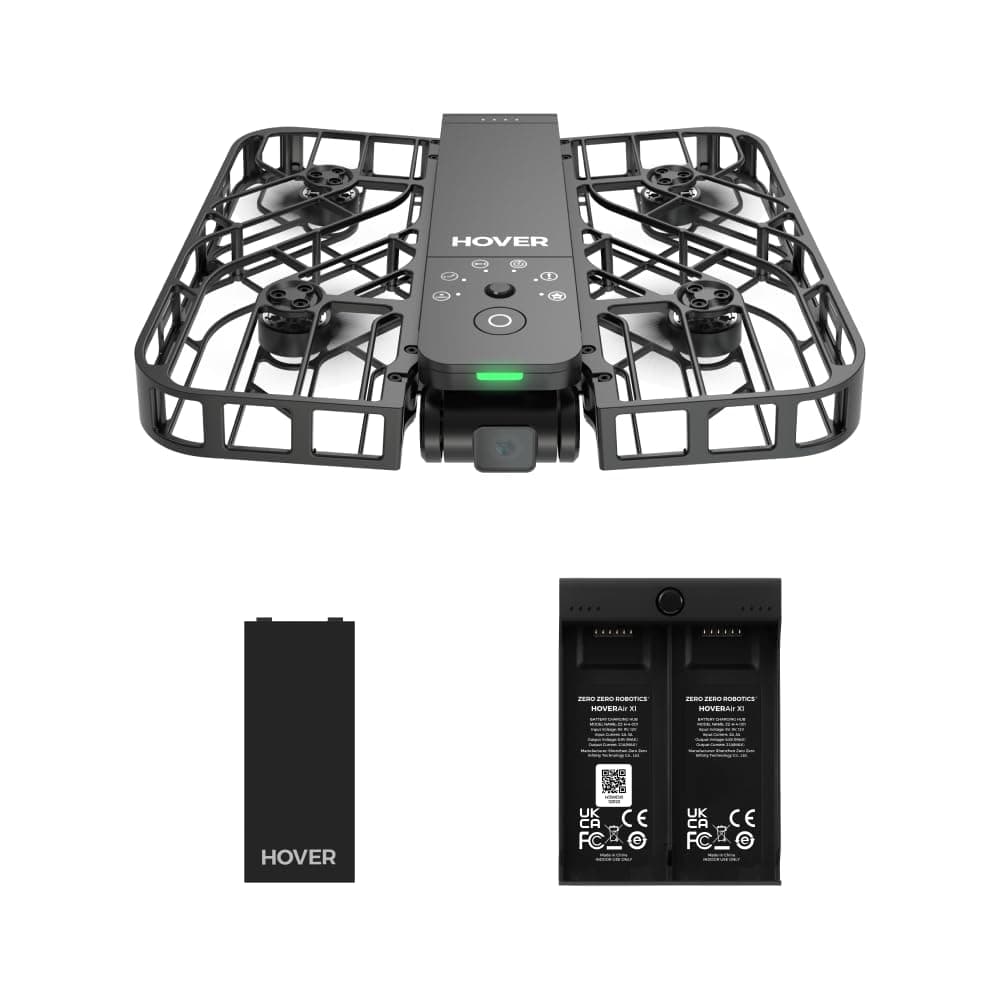 X1 Self-Flying Camera, Pocket-Sized Drone HDR Video Capture, Palm Takeoff, Intelligent Flight Paths, Follow-Me Mode, Foldable Action Camera with Hands-Free Control Black (Combo)