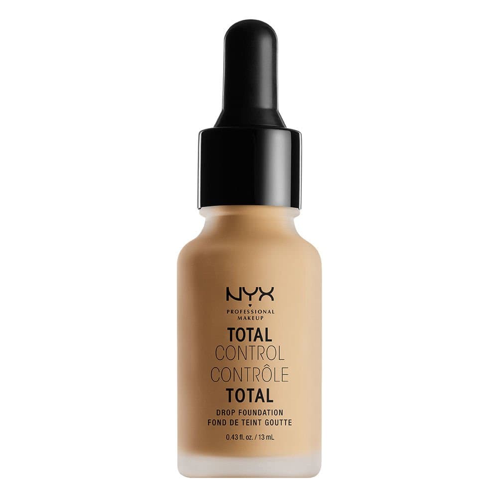 NYX Professional Makeup Total Control Drop Foundation, Precise Dosage, Buildable Coverage, Long Lasting, Vegan Formula, Matte Finish, Shade: Beige