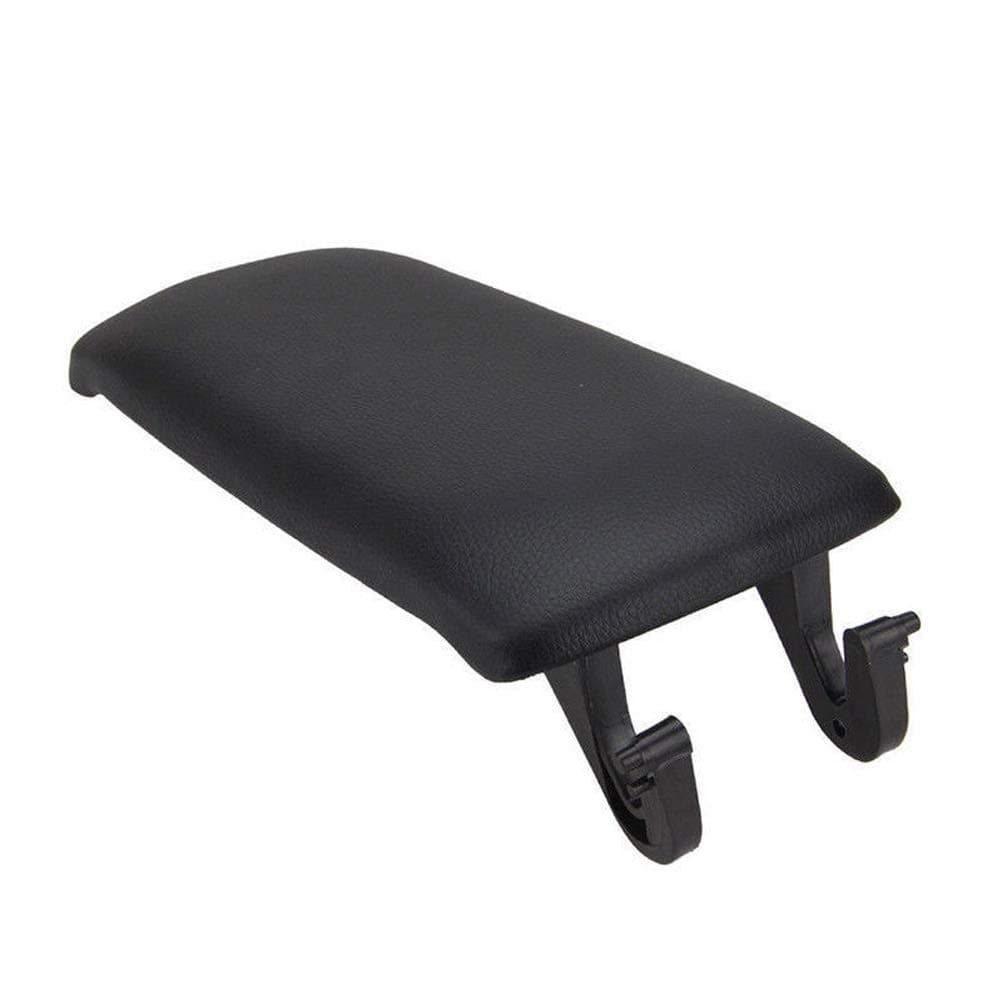 WKBY Leather Black Armrest Arm Rest Centre Console Lid Cover Compatible With S4 A4 A6 C5 1998-2005 (A4)