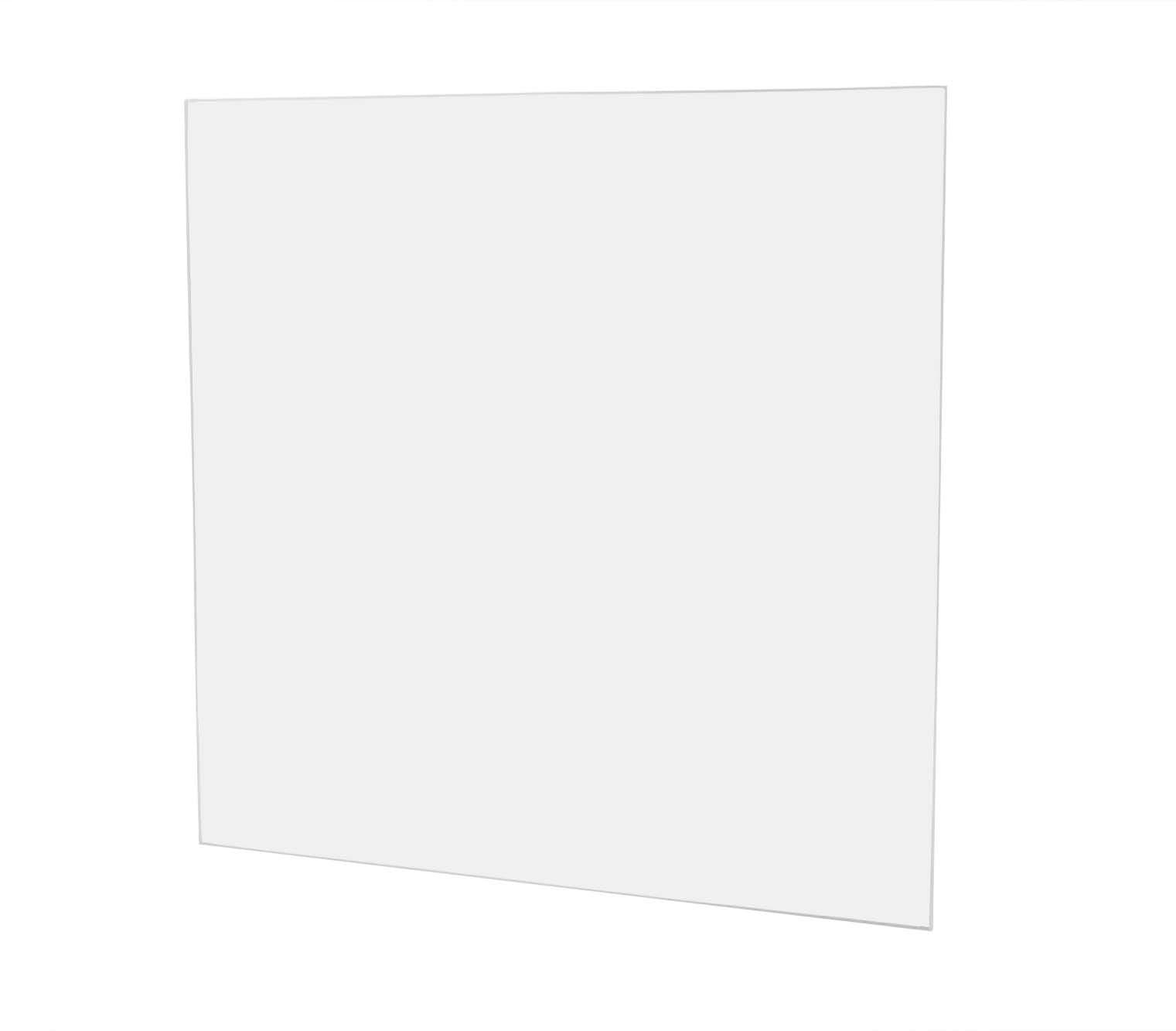 SIBE-R Plastic Supply - Clear Acrylic Plastic PLEXIGLASS Sheet - 1/8" 6"X6", Pack of Four