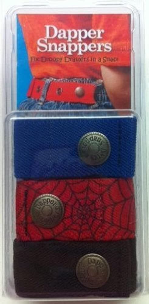Dapper SnappersDapper Snapper Baby & Toddler Adjustable Belt 3 Pack ~ Royal Blue, Spiders & Black