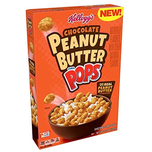 Kellogg's Corn Pops, Breakfast Cereal, Chocolate Peanut Butter, 10.5oz