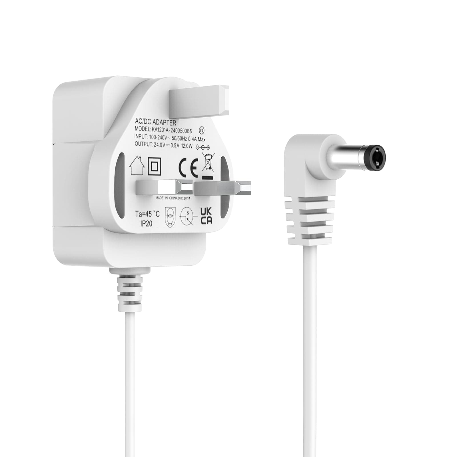 Hianjoo AC/DC Adapter Plug, AC/DC Power Supply Adapter Output 24V/0.5A, 1.4M Charger UK Converter Plug 5.5mm X 2.1mm for Aroma Aromatherapy Diffuser