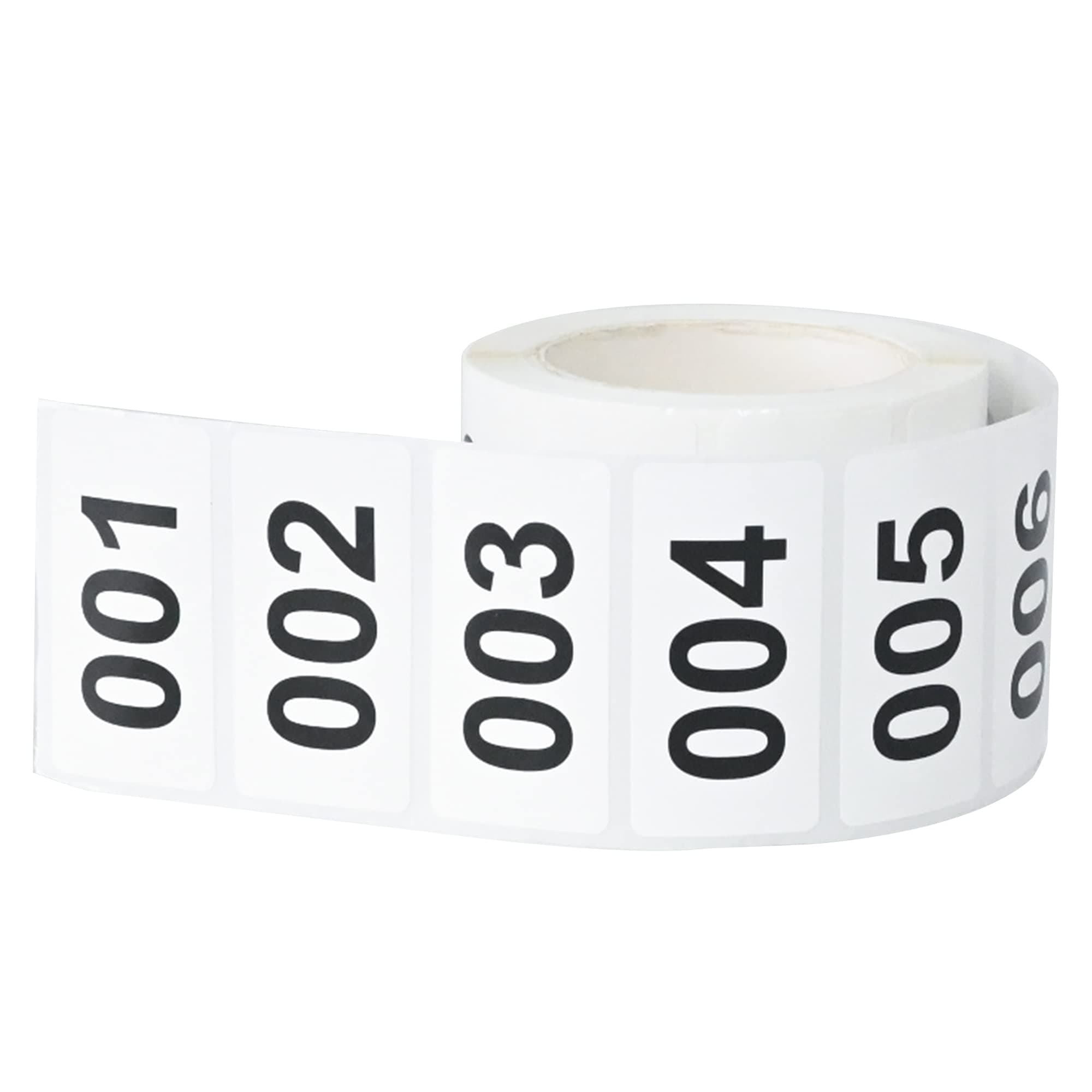DGBDPACK Consecutively Numbered Labels, 2 x 1 Inch Self-Adhesive Vinyl Inventory Numbered Sticker (001-500)