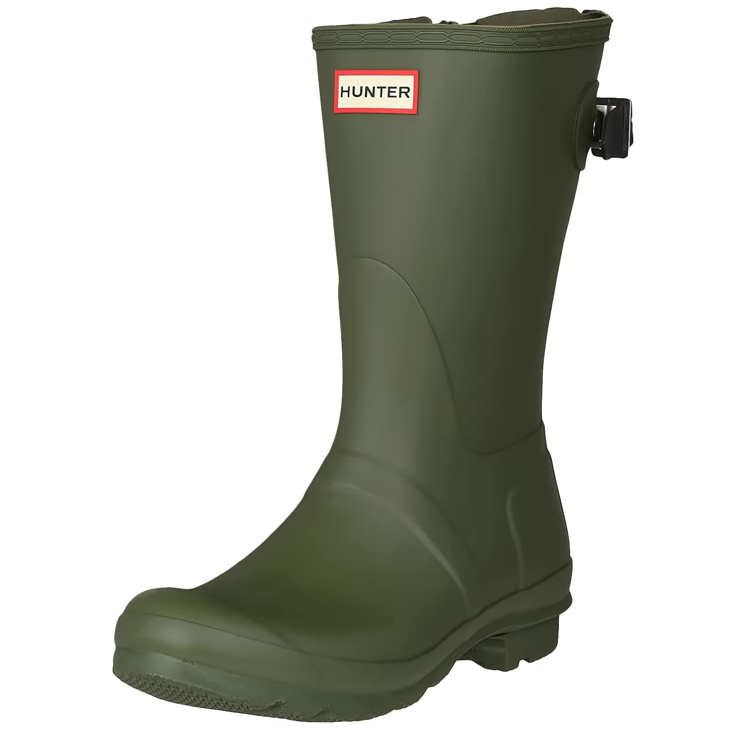 Womens Hunter Original Back Adjustable Short Gloss Waterproof Rain Boots