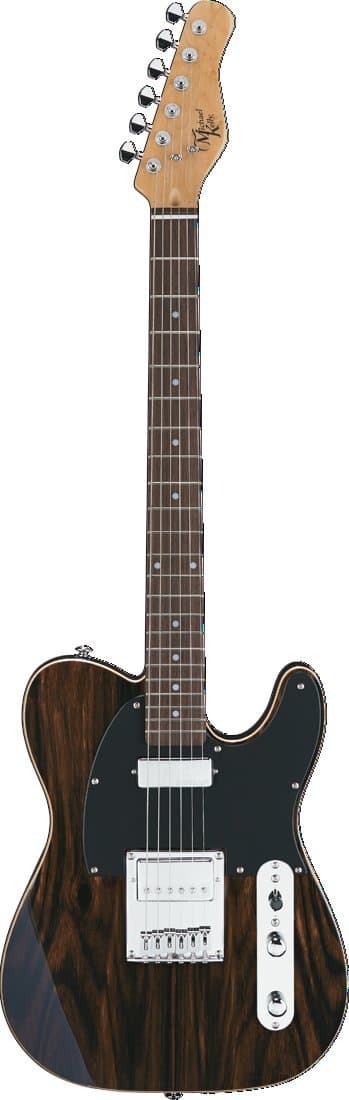 Michael Kelly Guitars CC55ES Custom Collection 1955 Solid-Body Electric Guitar, Dark Striped Ebony