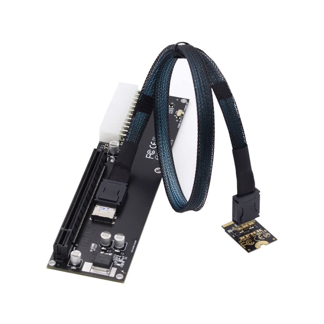 Chenyang Oculink SFF-8612 to PCI-E 3.0/4.0 M.2 M-Key to SFF-8611 Host Adapter for eGPU/GPD Win Max2 External Graphics Card & SSD