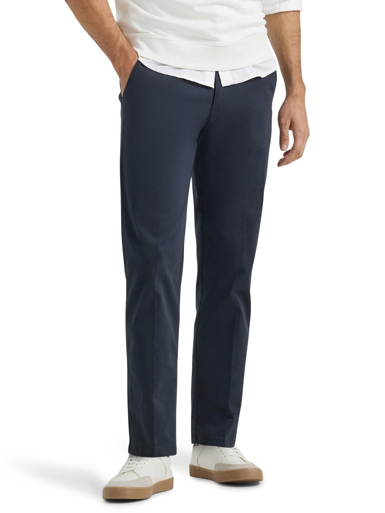 Men's Extreme Motion Flat Front Regular Straight Pant
