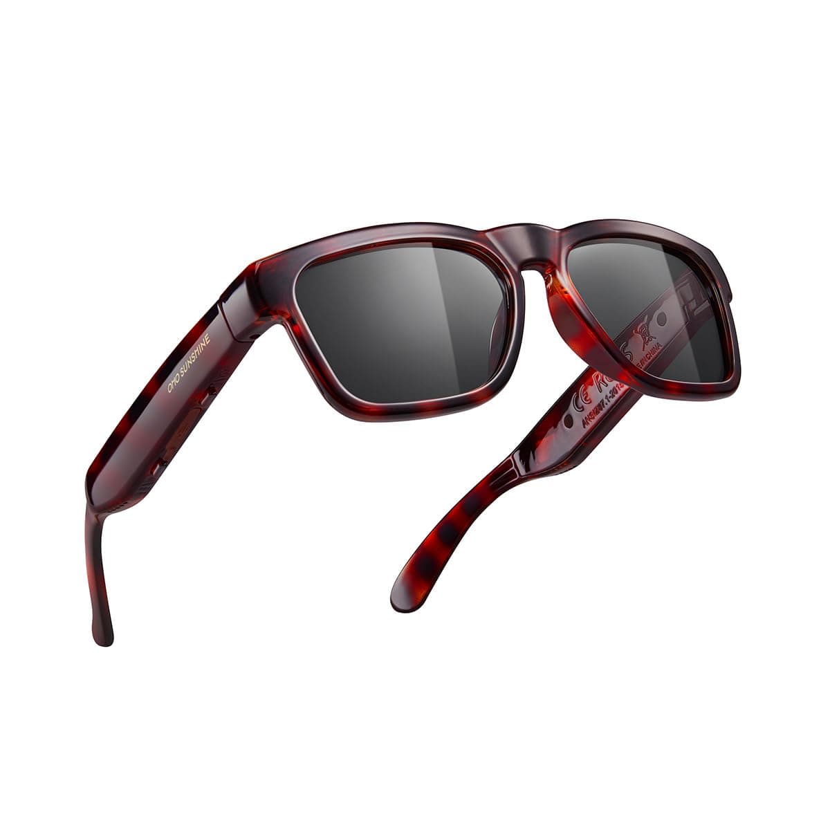 OhO Smart Glasses,Polarized Sunglasses with Bluetooth Speaker,Athletic/Outdoor UV Protection and Voice Control,