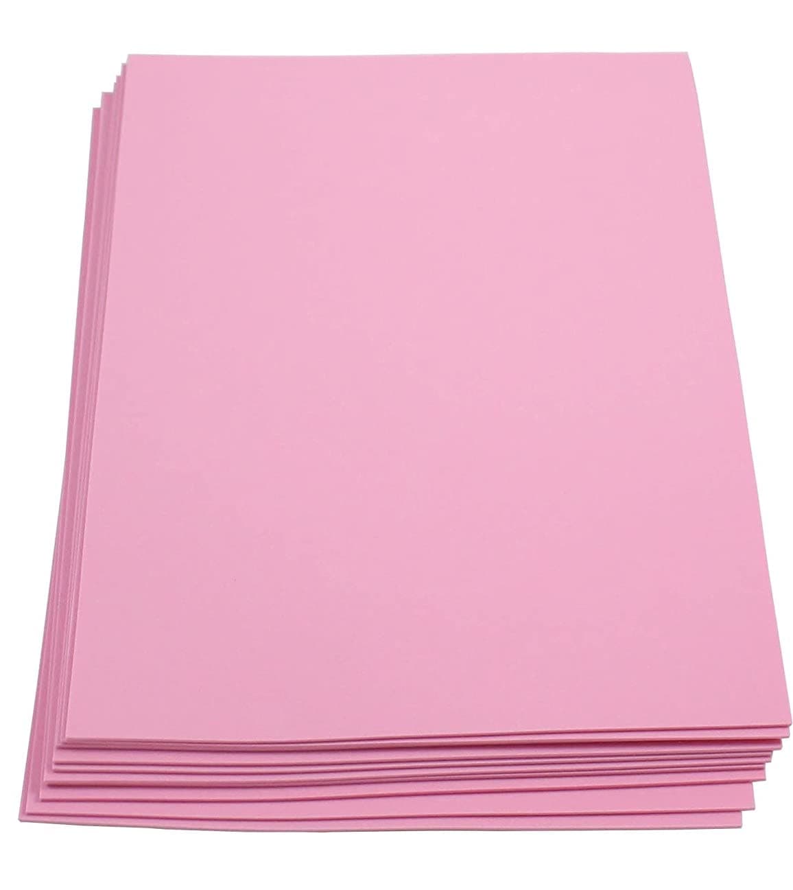 Plain Foam Sheets (Pack of 10,Pink) for Craft, School Projects, DIY