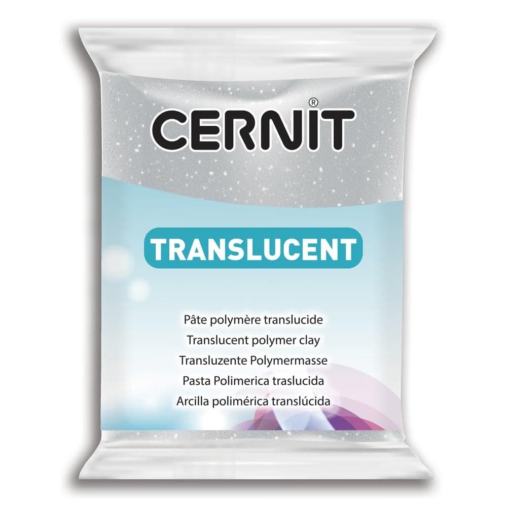 Transparant Clay 56g, Translucent White, 7 x 5.5 x 1.5 cm